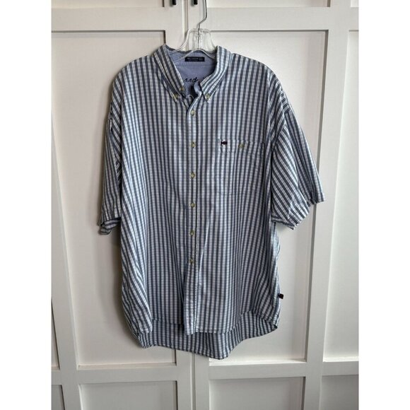 BB Classics Cotton Plaid Short Sleeve Button-down XXL - Picture 1 of 7